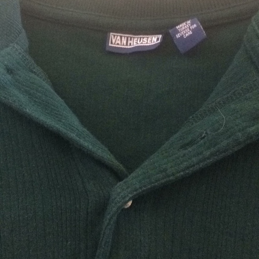 FINAL MARKDOWN Men’s van heusen long sleeved polo shirt large - Picture 3 of 5